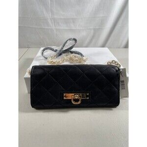 NWT DKNY  3 In 1 Crossbody Bag Purse Wallet Black Quilted